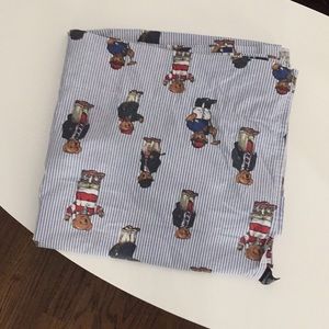 Vintage Ralph Lauren bear flat sheet